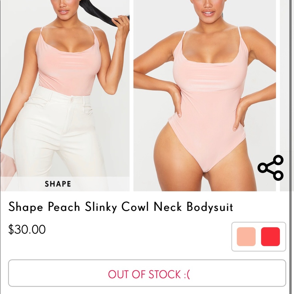 PLT Slinky Cowl Neck Bodysuit